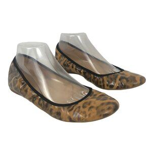 J. Crew Size 9 Lula Leopard Patent Leather Flats